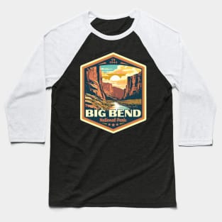 Big Bend National Park Vintage WPA Style National Parks Art Baseball T-Shirt